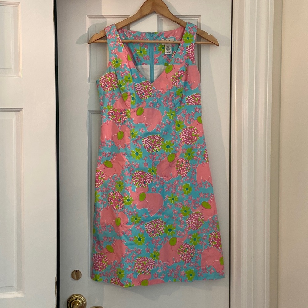 Lilly Pulitzer Dress with Elephant Print